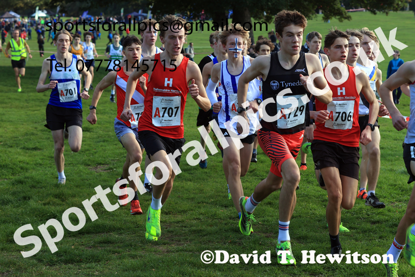 Mens Under-18s 2026 Northern Cross Country Relays, Graves Park, Sheffield. Photo: David T. Hewitson/Sports for All Pics